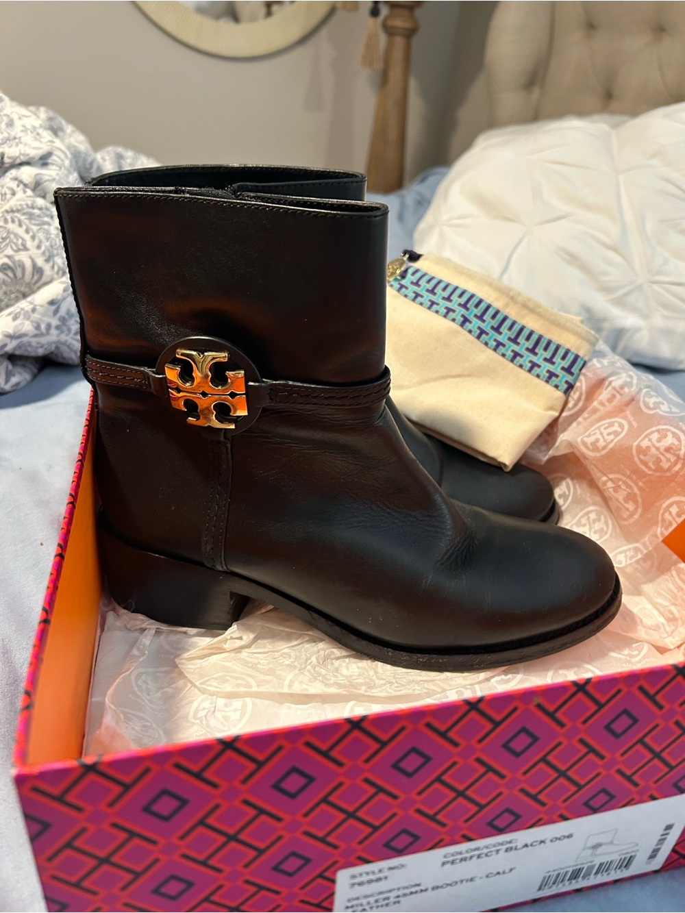 Tory Burch Miller 45 MM Bootie- Calf
